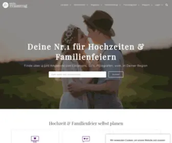 Meine-HochZeit-Baden.de(Hochzeiten & Feiern selber planen mit Mein) Screenshot