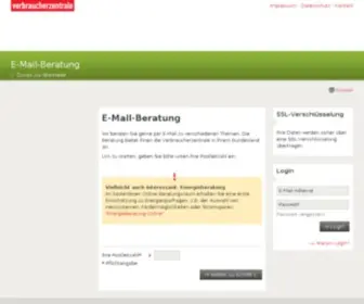 Meine-Verbraucherzentrale.de(Onlineberatung) Screenshot