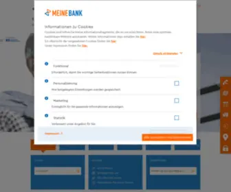 Meinebank.de(Raiffeisenbank Oberursel eG) Screenshot