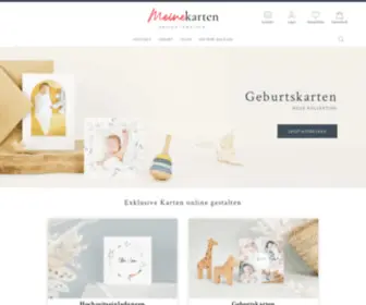 Meinekarten.de(Hochzeitseinladungen, Geburtskarten and Taufeinladungen) Screenshot