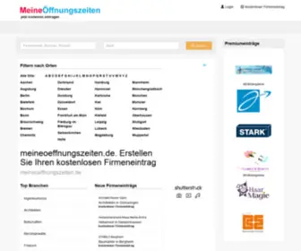 Meineoeffnungszeiten.de(Meineoeffnungszeiten) Screenshot