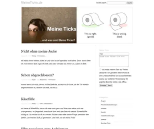 Meineticks.de(Und was sind Deine Ticks) Screenshot