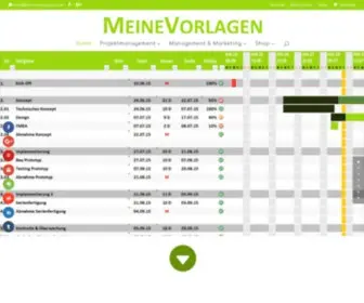 Meinevorlagen.com(Excel Projektmanagementtools) Screenshot