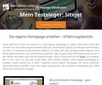 Meinewebseite.net(Homepage erstellen) Screenshot