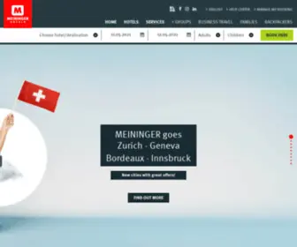 Meininger-Hostels.com(MEININGER Hotels) Screenshot