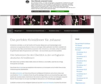 Meinkrimidinner.com(Das perfekte Krimidinner für zuhause) Screenshot