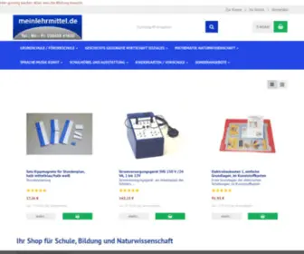 Meinlehrmittel.de(Umfangreiches Angebot von Lehrmitteln und Schulausstattung) Screenshot