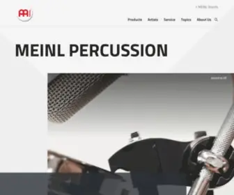 Meinlpercussion.com(Meinl Percussion) Screenshot