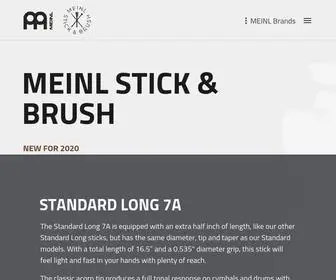 Meinlstickandbrush.com(Meinl Stick and Brush) Screenshot