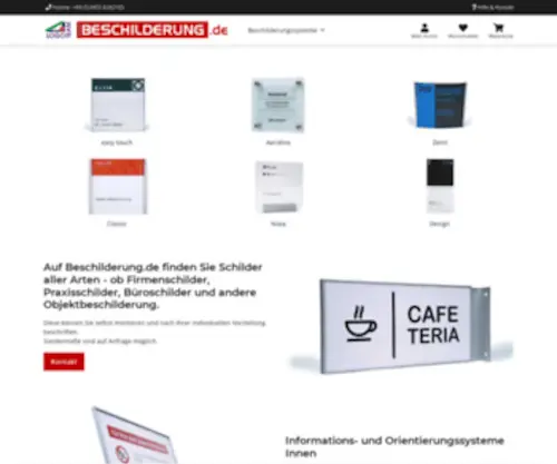 Meinschild.de(Ihr Partner für Beschilderungssysteme) Screenshot