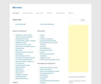 Meinstein.ch(Schulmaterialien von) Screenshot