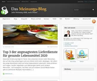 Meinungs-Blog.de(Das Meinungs) Screenshot