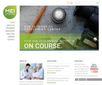 Meipharma.com(MEI Pharma) Screenshot