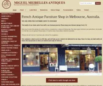 Meirelles.com.au(MIGUEL MEIRELLES ANTIQUES) Screenshot