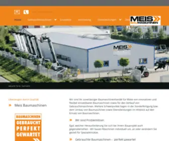 Meis-Bobcat.de(Meis Baumaschinen) Screenshot