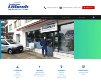 Meister-Luebeck.de(Installateur- und Heizungsbaumeisterbetrieb Andreas Lübeck) Screenshot