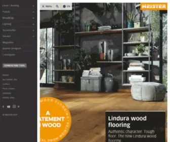 Meister.com(Parquet flooring) Screenshot