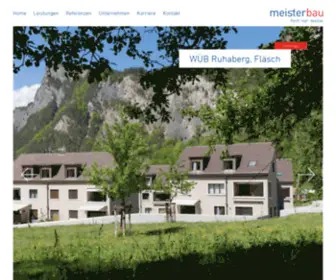 Meisterbau.li(MEISTERBAU AG) Screenshot