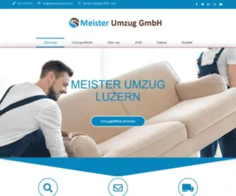 MeisterumZug-Luzern.ch(Umzugsfirma Luzern) Screenshot