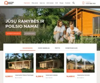 Meistronamai.lt(Mediniai namai) Screenshot