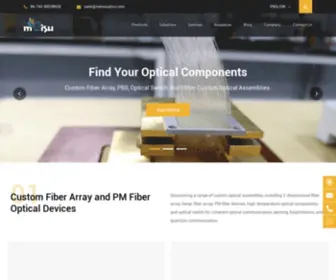 Meisuoptics.com(Custom Fiber Array) Screenshot