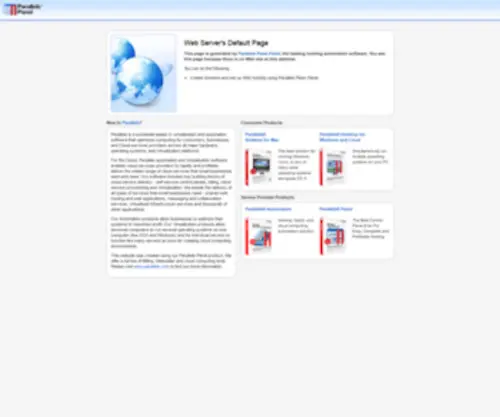 Meitelai.com(Default Parallels Plesk Panel Page) Screenshot