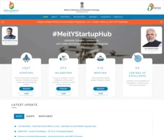 Meitystartuphub.in(MeitY Startup Hub) Screenshot