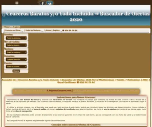 Mejores-Cruceros.com(Cruceros Baratos y/o Todo Incluido) Screenshot