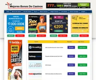 Mejoresbonosdecasinos.com Screenshot