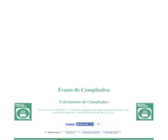 Mejoresfrasesdecumpleanos.com(Cumpleaños) Screenshot