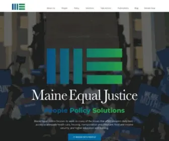 Mejp.org(Maine Equal Justice focuses its work on many of the issues that affect people’s daily lives) Screenshot