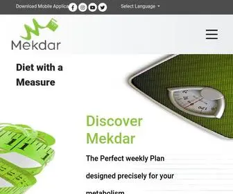 Mekdar.com(Easy dieting with 3D Measuring Tool) Screenshot