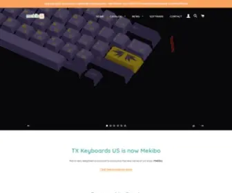 Mekibo.com(US-based mechanical keyboard store) Screenshot