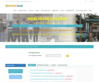 MekliganjCollege.org(Mekliganj College) Screenshot