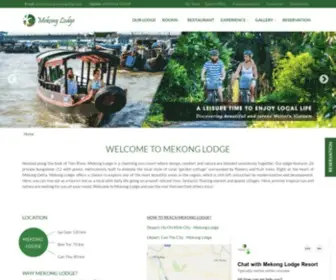 Mekonglodge.com(Mekong travel) Screenshot