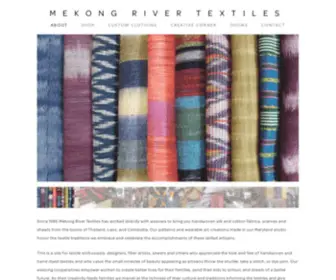 Mekongrivertextiles.com(Mekong River Textiles) Screenshot