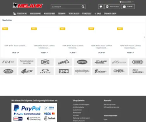 Melahn.de(Zweirad-Center Melahn GmbH) Screenshot