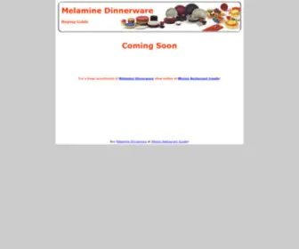 Melamine-Dinnerware.net(Melamine dinnerware) Screenshot