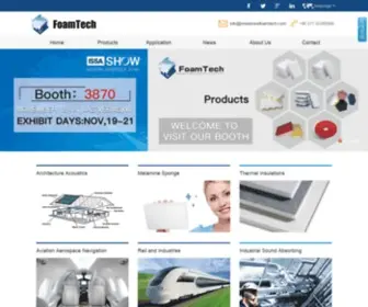 Melaminefoamtech.com(Melamine foam) Screenshot