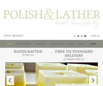 Melanatedsoapmaker.com(Polish & Lather) Screenshot