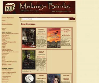 Melange-Books.com(Small Press Book Publishing Company) Screenshot