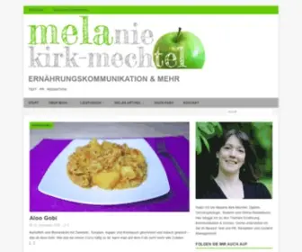 Melaniekirkmechtel.de(Ernährungskommunikation) Screenshot