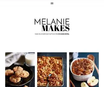 Melaniemakes.com(Making everyday eats a bit more interesting) Screenshot