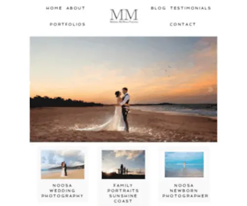 Melaniemcniven.com.au(Noosa Wedding and family Photography) Screenshot