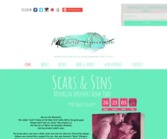 Melaniemunton.com(Romance author) Screenshot