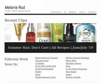 Melanierud.com(Melanie Rud) Screenshot