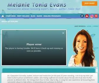 Melanietoniaevans.com(Narcissistic Abuse Recovery & Self) Screenshot