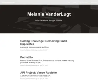 Melanievanderlugt.com(Melanie VanderLugt) Screenshot