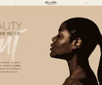 Melaninessentials.com(Personal Care Products with a purpose) Screenshot