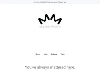 Melaninmartha.com(Melanin Martha) Screenshot